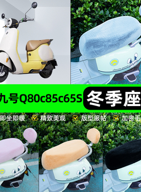 适用9九号Q80c85c65S电瓶电动车冬座套坐垫套座位防水防晒饰配件