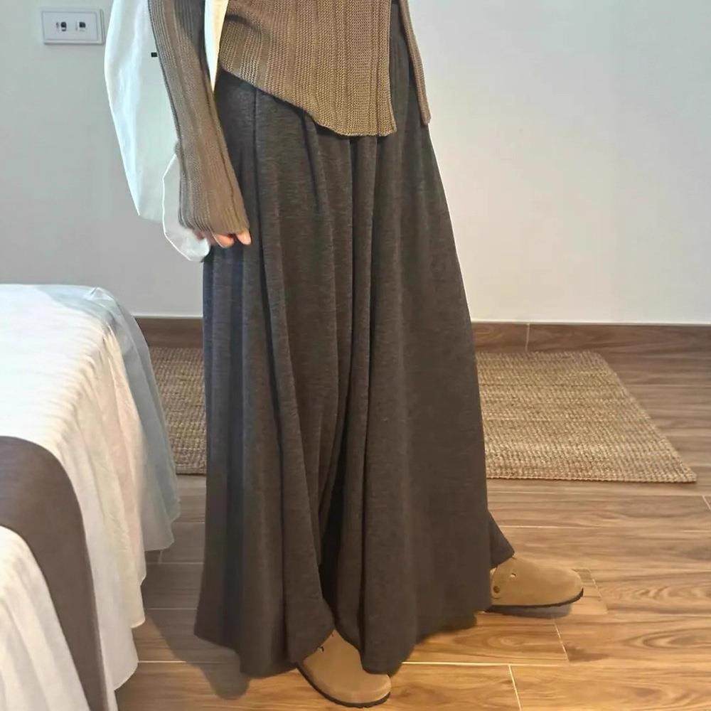 慵懒糯米裙裤女2025新款秋季高腰显瘦半身裙垂感休闲小个子阔腿裤,女装/女士精品,休闲裤,淘宝优惠券,粉丝福利购,淘宝优惠卷