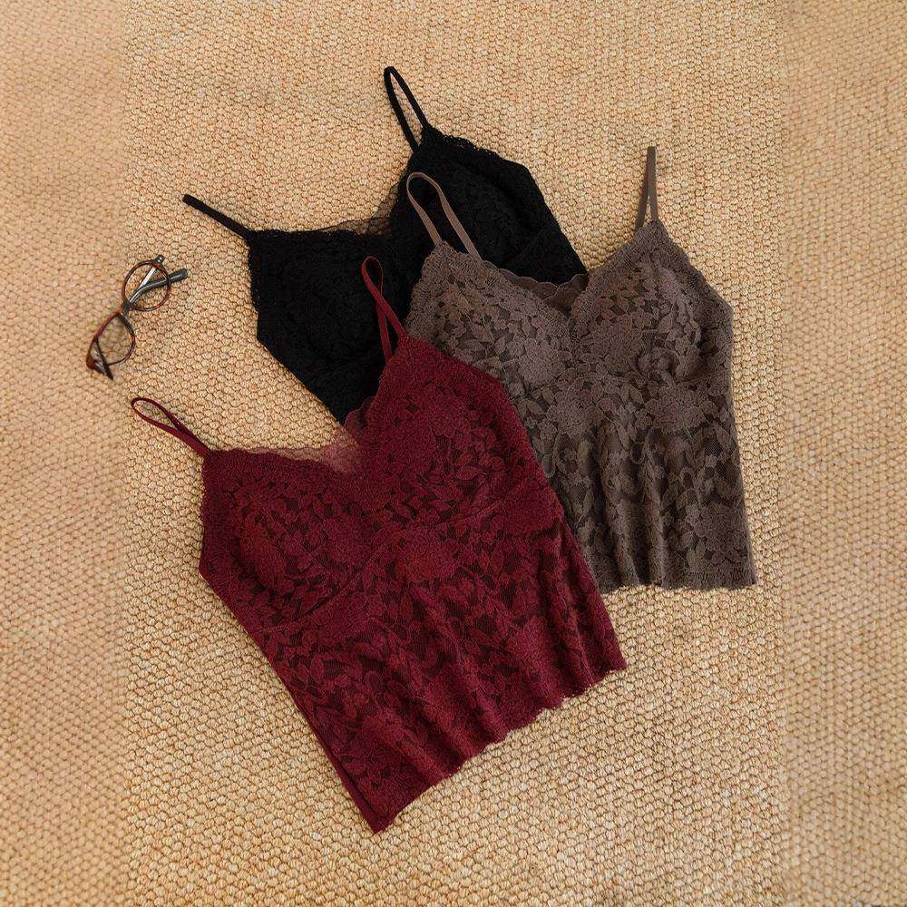 带胸垫蕾丝吊带背心秋冬修身内搭加绒防走光性感纯欲风网红上衣,女装/女士精品,背心吊带,淘宝优惠券,粉丝福利购,淘宝优惠卷