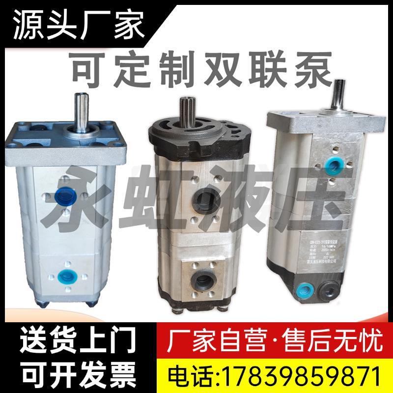 双联泵齿轮泵定制泵吊车三联泵液压泵油泵拖拉机矿机微挖机随厂家