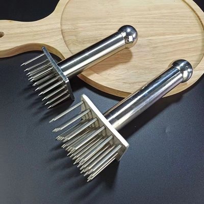 扎肉器松肉针皮肉扎孔入味扎肉扎皮器不锈钢扎孔牛排扎孔嫩肉肉锤