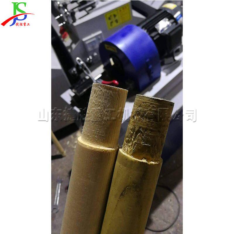 木工锹把杆倒圆机 圆木棒端头削尖机 小型拖把杆加工平尖机器
