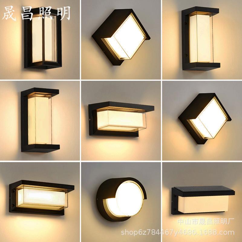 户外壁灯防水防潮中式超亮LED入户灯花园阳台露台过道庭院外墙灯