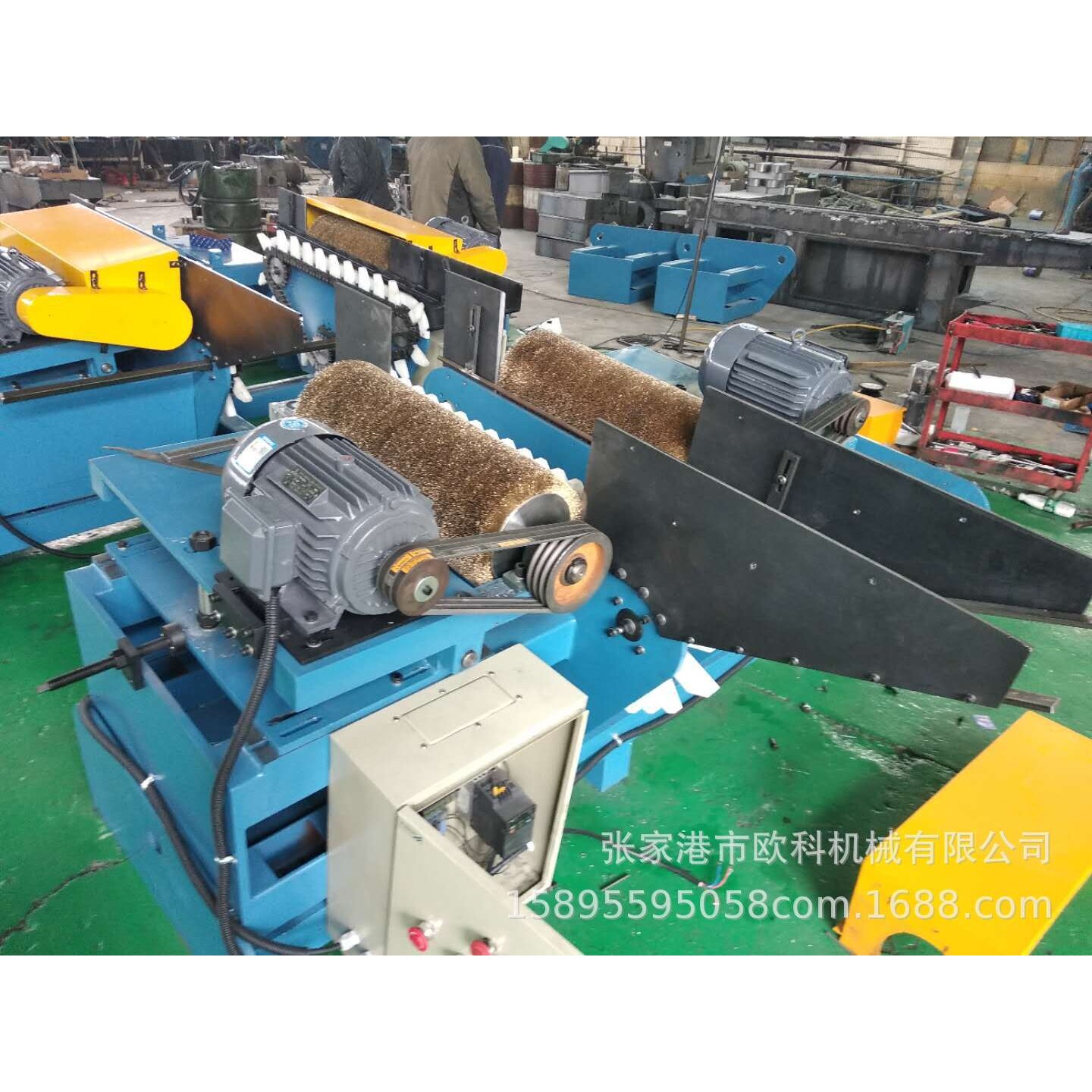 不锈钢钢管去毛刺机 钢管圆钢毛刷机 圆棒毛刺机 圆棒倒角毛刷机