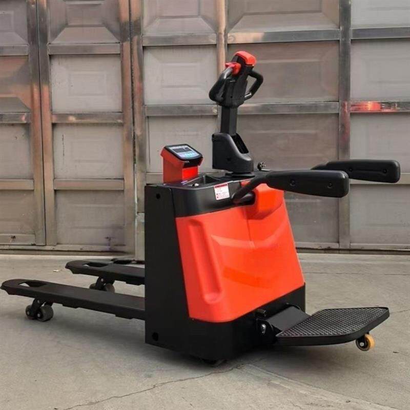 3吨电子秤托盘搬运车称重电动叉车2吨地牛越野仓储液压装卸车杭州