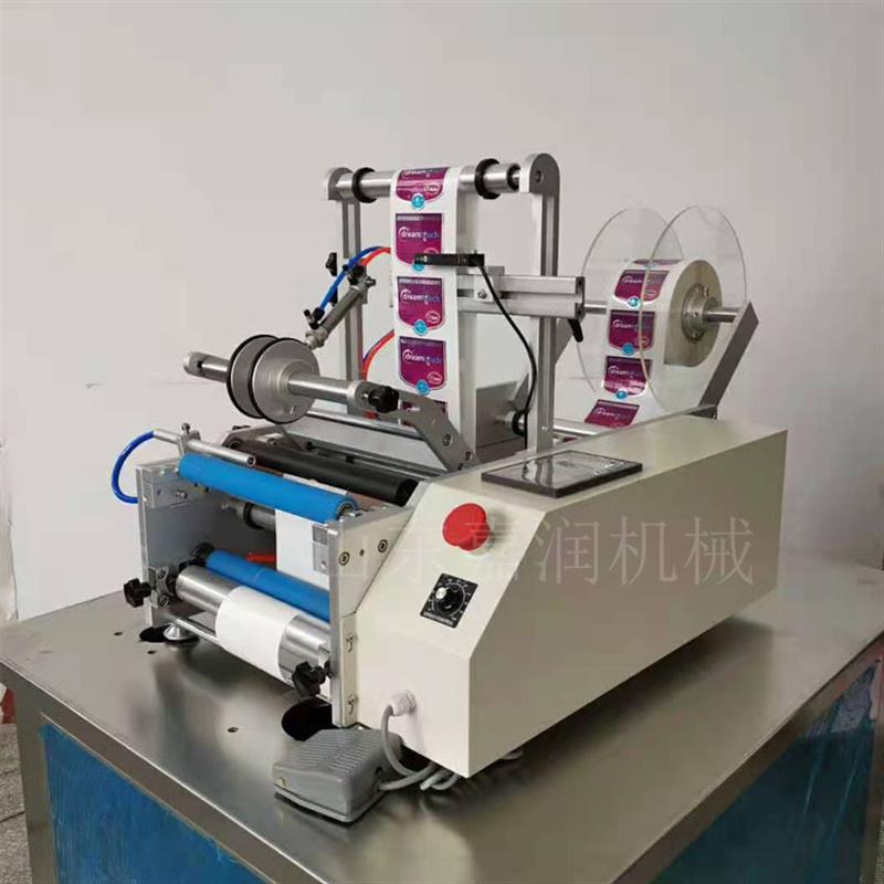 电动小型贴标机 半自动瓶子贴标机 不干胶圆瓶打标机