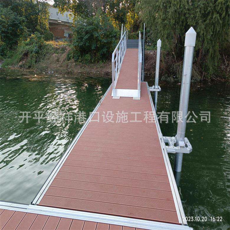 大型铝合金浮箱浮带式铝合金浮箱人行浮桥