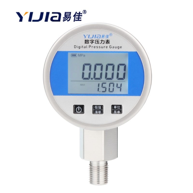 YW-J60易佳不锈钢数显压力表耐震高精度数字电子水压负压真空气压