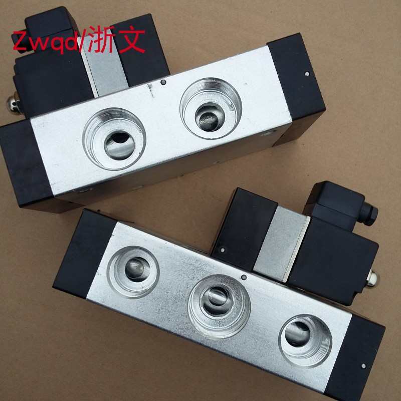 电磁Q25DC-L20 Q25DC-L25AC220V 二位五通换向气控DC24