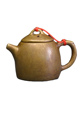 复古铜器迷你小茶壶小把壶铜壶砚滴收藏把玩件助运小铜器把把胡