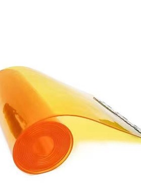 黄色门帘食品厂软门帘加厚加筋防虫条纹车间 PVC塑料防粘连仓库帘