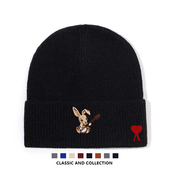 卡通刺绣护耳帽男女通用针织帽子 fien可调节冬季 官方直营 Ami