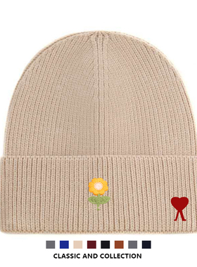 【官方直营】Ami fien针织帽逛街2025年秋季防晒男女通用轻奢帽子