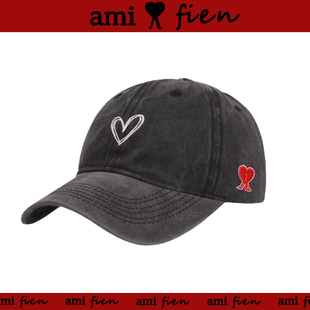 【官方直营】Ami fien新款百搭显脸小水洗做旧鸭舌帽复古男女帽子