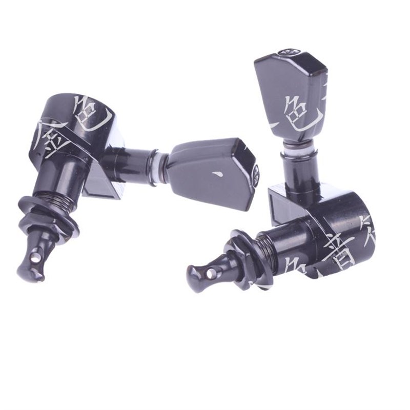 民谣吉他GROVER琴钮 双边弦钮上弦器旋钮 长手柄卷弦器 黑色全套