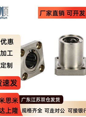 304不锈钢直线轴承方法兰SLHFSW/SLHFSWS12 16 10 12 16 20 25 30