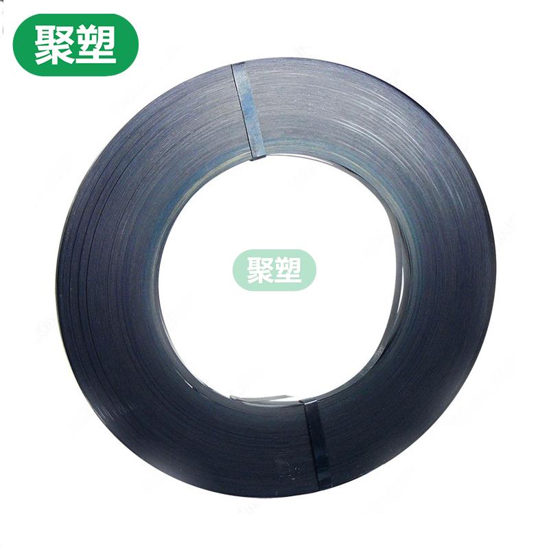 铁皮打包带发蓝厂家直销 0.5烤蓝镀锌钢带19mm重型货物金属捆扎带