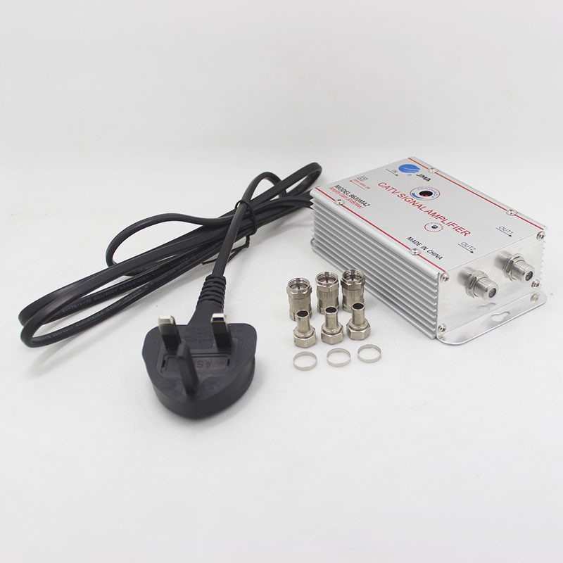 捷迈MA2香港地区有线电视放大器信号增强器DTMB地面波30db带调节