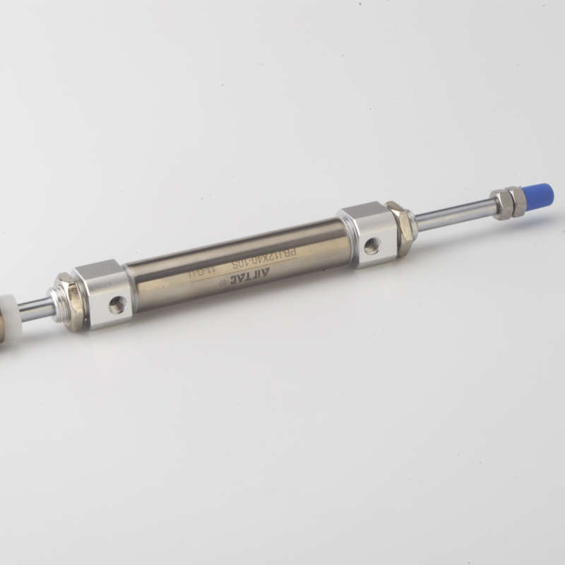 亚德客气动行程可调型不锈钢笔形迷你气缸PBJ12X5X10X15X25X50-S