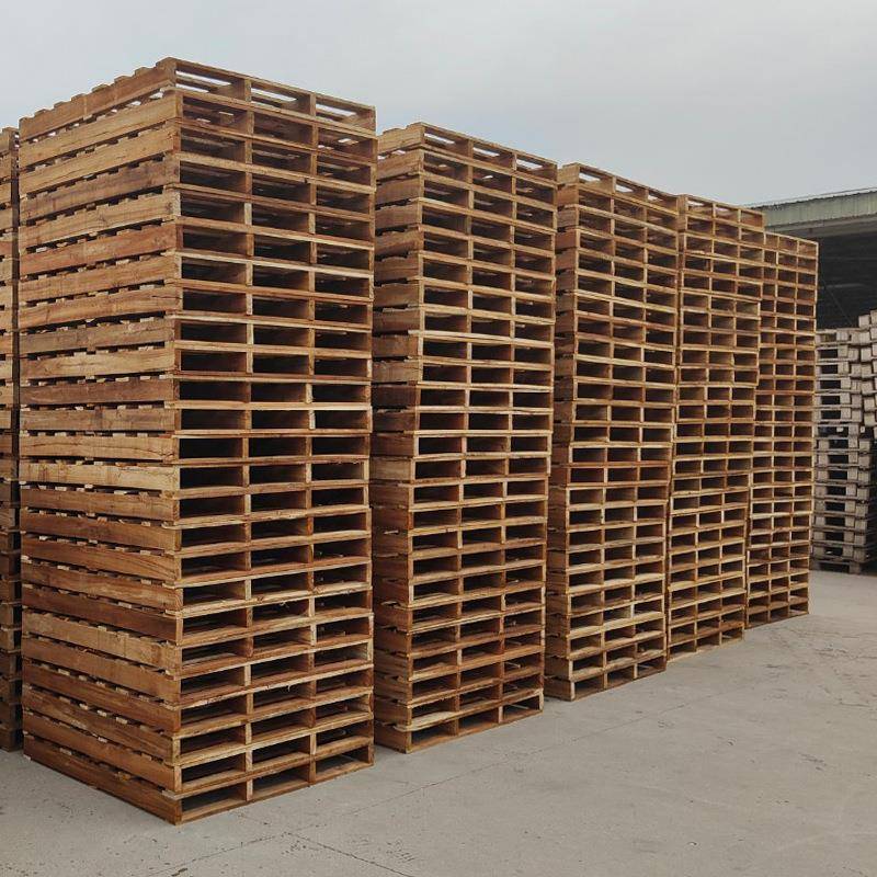 厂家供应松木木托架仓储物流周转栈板木卡板物流运输四面进叉木架