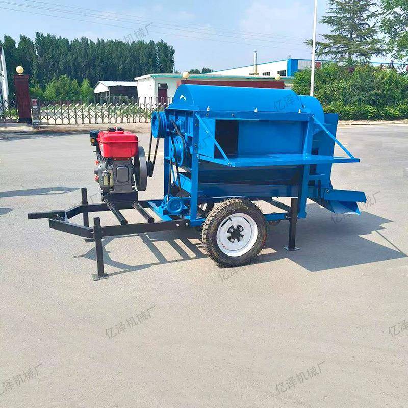 90型多功能脱粒机12马力柴油机水稻余子打麦机玉米黄豆蚕豆脱粒机