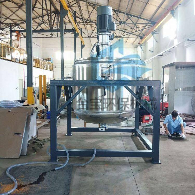 供应四川加热型搅拌罐600L不锈钢搅拌桶物料混合分散机