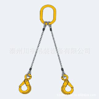 钢丝绳索具厂家供应双腿插编钢丝绳成套索具压制索具插编索具