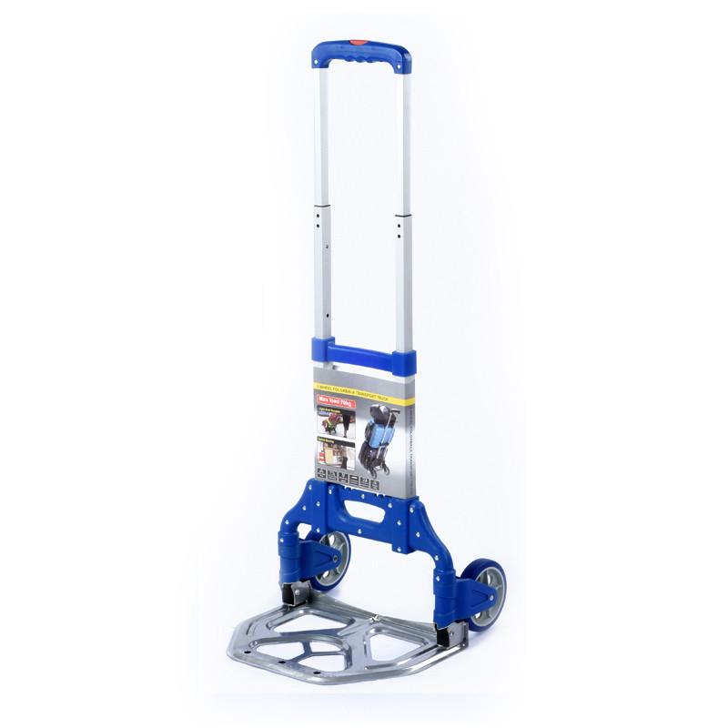 二轮手推车两轮轻便折叠家用伸缩手拉车拖车小推车拉W货搬运平板