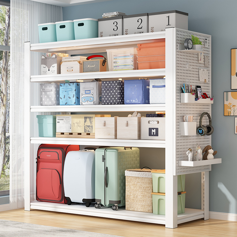 家用钢制货架置物架落地多层多z功能阳台厨房杂物间储藏室收纳架