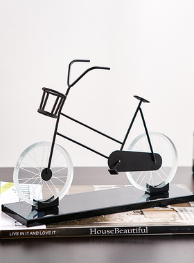 水晶办公桌装饰摆件轻奢高档家居客厅酒I柜电视柜桌面摆设创意礼