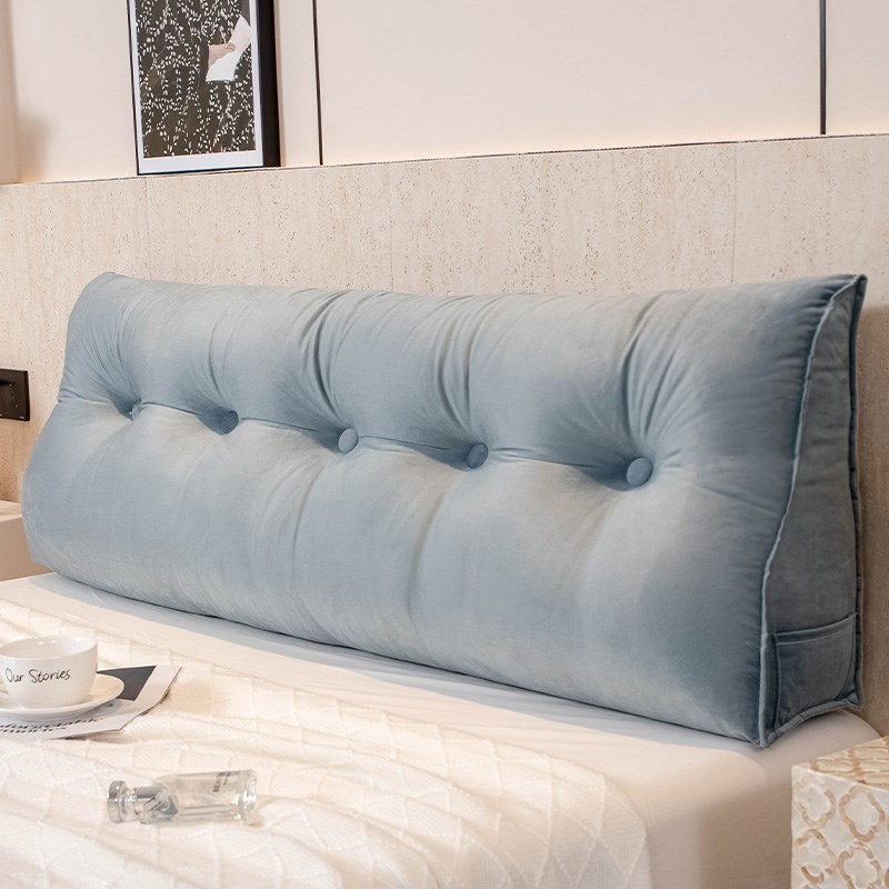 三角靠枕床头大靠背榻榻米床上护腰软包卧室双P人1米8床靠垫可拆