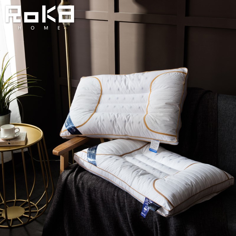 Roka/乐宅美家决明子枕芯一对拍2个学生儿童成人酒店枕Y头夏季单