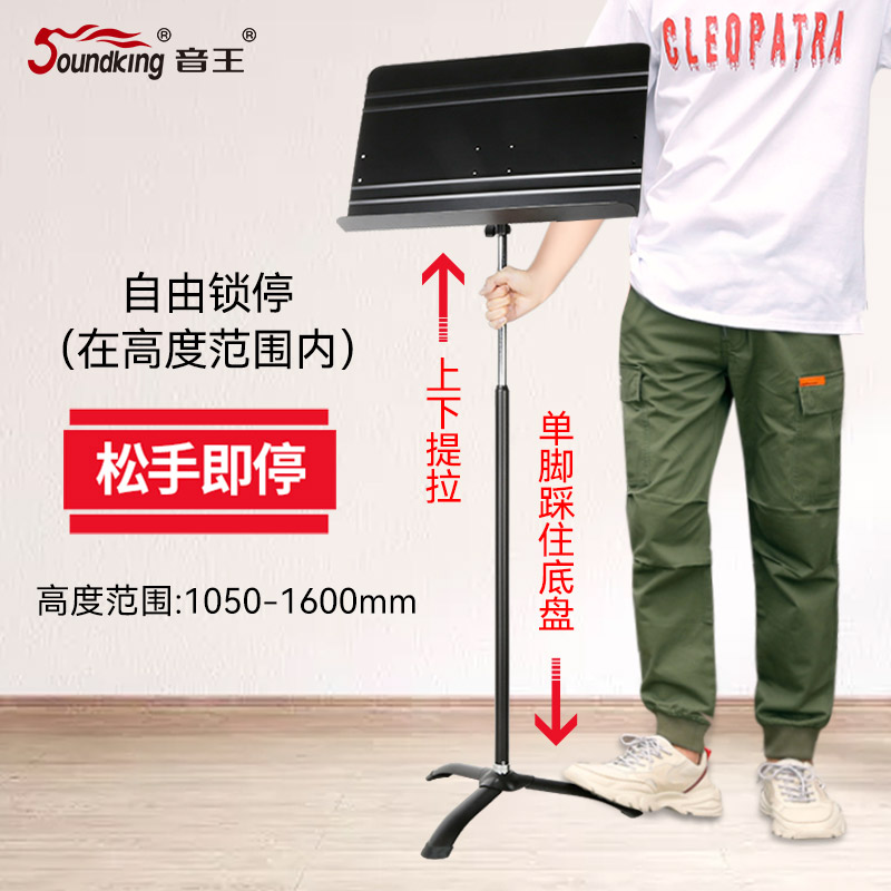 音王乐谱架子升降歌谱阅谱台古筝小提琴吉他家用便携专业曲谱架子