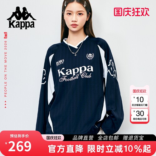 Kappa卡帕26年新款宽松长袖上衣