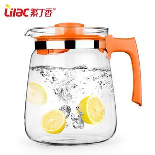 水壶果汁壶 紫丁香凉水壶耐高温玻璃大容量扎壶北欧家用泡茶壶套装