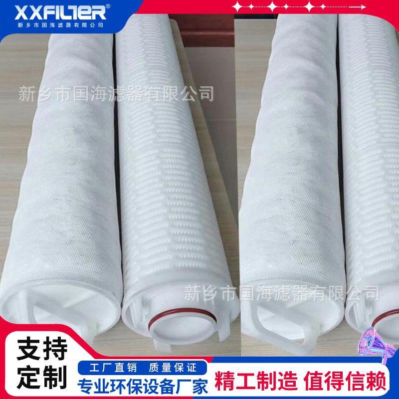 保安过滤器40寸大流量水滤芯厂家大通量折叠滤芯精密过滤器滤芯