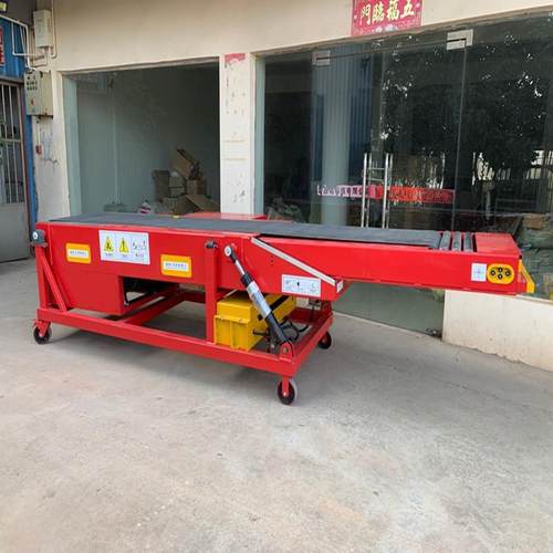 皮带伸缩输送机双向传输物料升降装卸货输送机滚筒转弯机皮带转弯