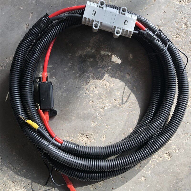 驻车空调连接线10平方空调线素货车十平方软铜线专用插头公母一对