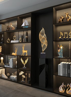 电视酒柜装饰品摆件轻奢高档家居客厅玄关办公Q桌面高端大气上档