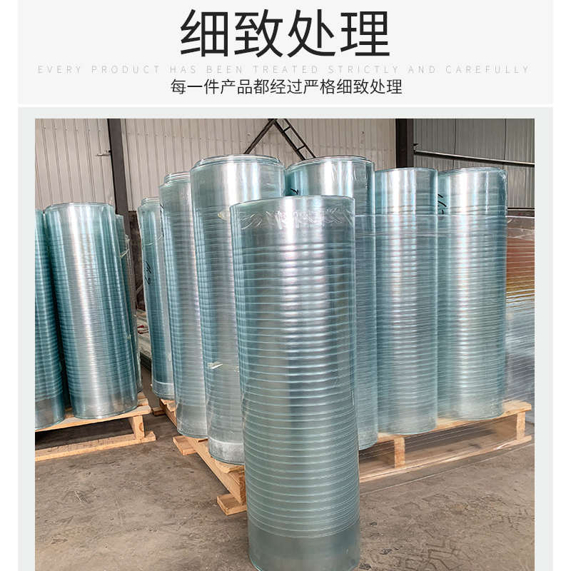 FRP采光板阳光耐力板透明v雨棚采光保温户外隔热钢化10米整卷包邮