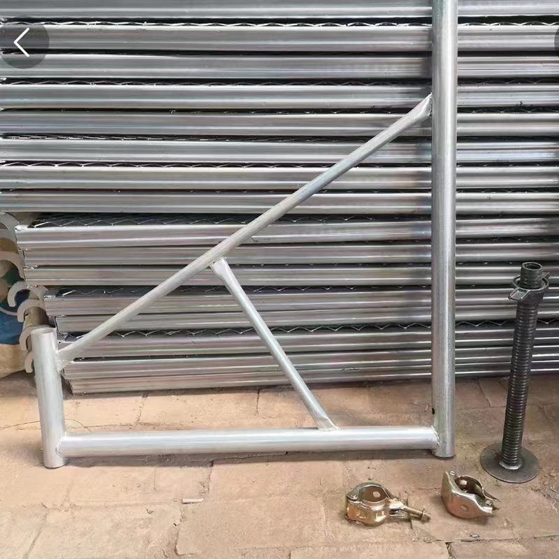 镀锌脚手架辅助三脚架支撑三角支架移动脚手架地脚三脚撑工地标配