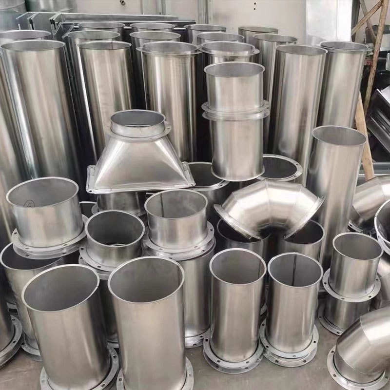 不锈钢焊接风管 排烟除尘排烟通风排气管道碳钢人防满焊圆形管