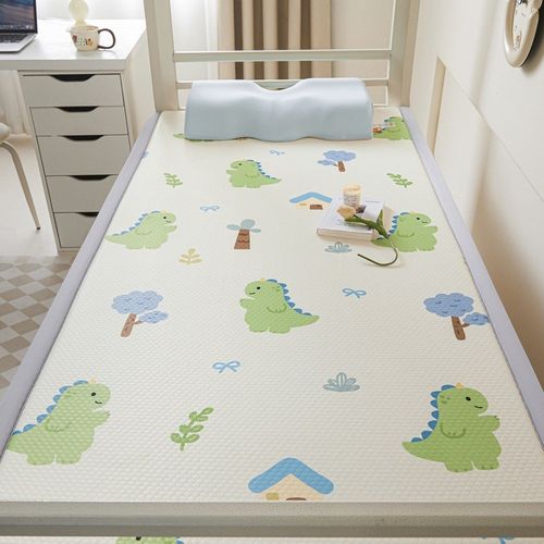 新款宿舍数码印花凉豆豆凉席床垫夏季冰丝凉席家用学生宿舍床席垫