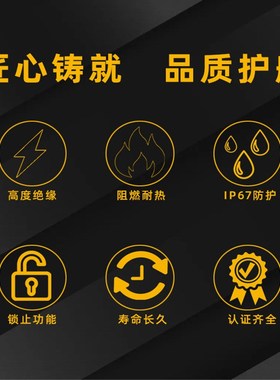 50A-350A光孔式大电流橙色单芯插头插座高压大功率工业储能连接器