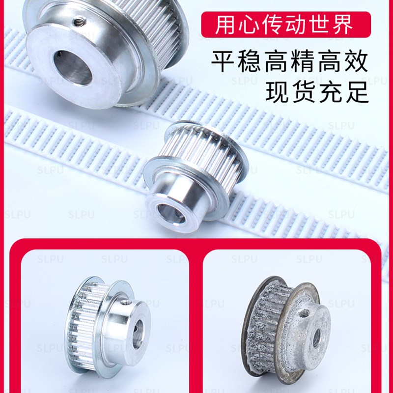 同步带轮5M-50齿1:2:4速比套装传动工业皮带轮碳钢铝现货同步轮