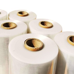 工业大卷塑料打包缠绕膜50cm透明拉伸膜pe膜15公斤包装 保护膜薄膜