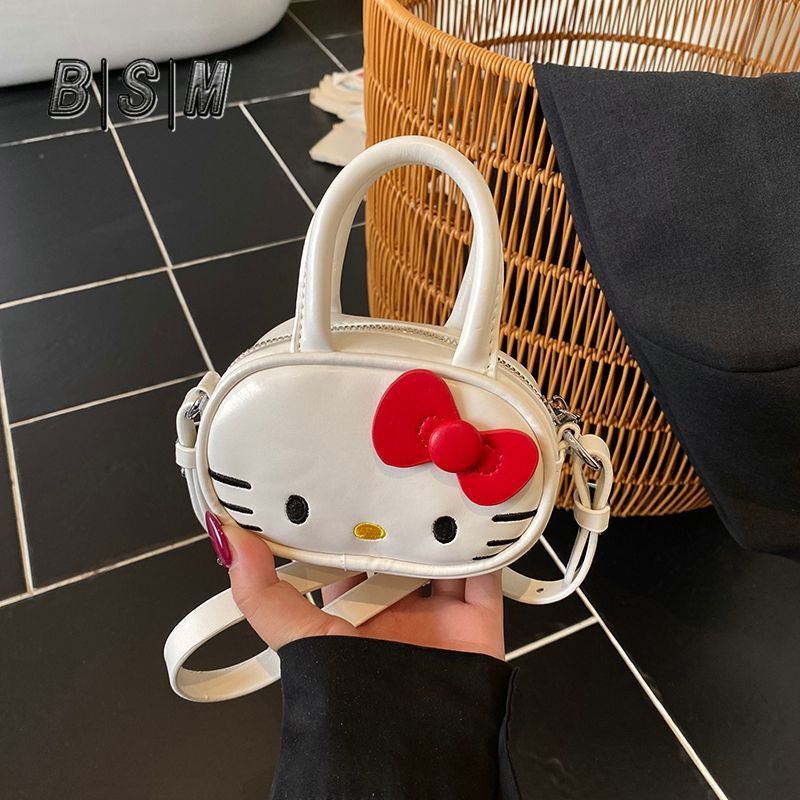 Hellokitty迷你包包新款卡通可爱单肩斜挎手拎包女士双肩包
