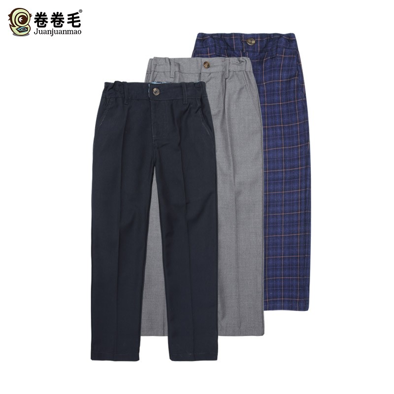 男童学院风班服长裤春秋装英伦幼儿园园服小学生校服儿童西装裤子