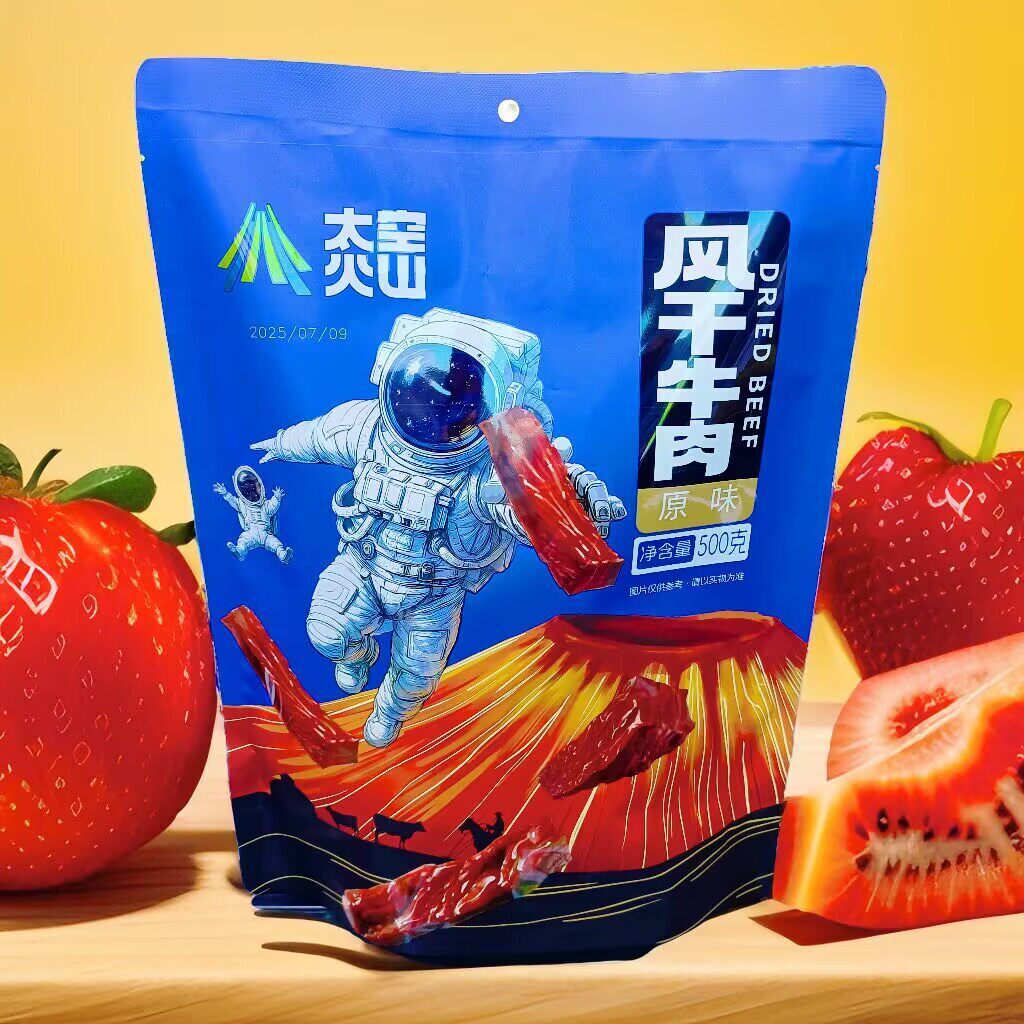 太空火山风干牛肉干袋装独立包装原味孜然香辣内蒙古特产休闲零食