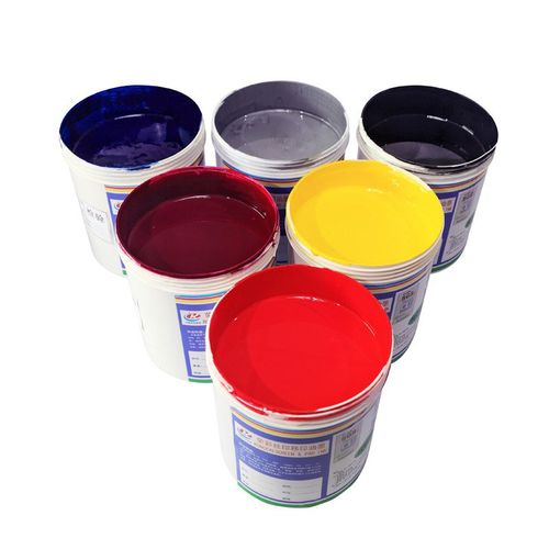 直销586系列中干橡胶手感漆表面丝印白色油墨 深圳荣彩厂价格试板